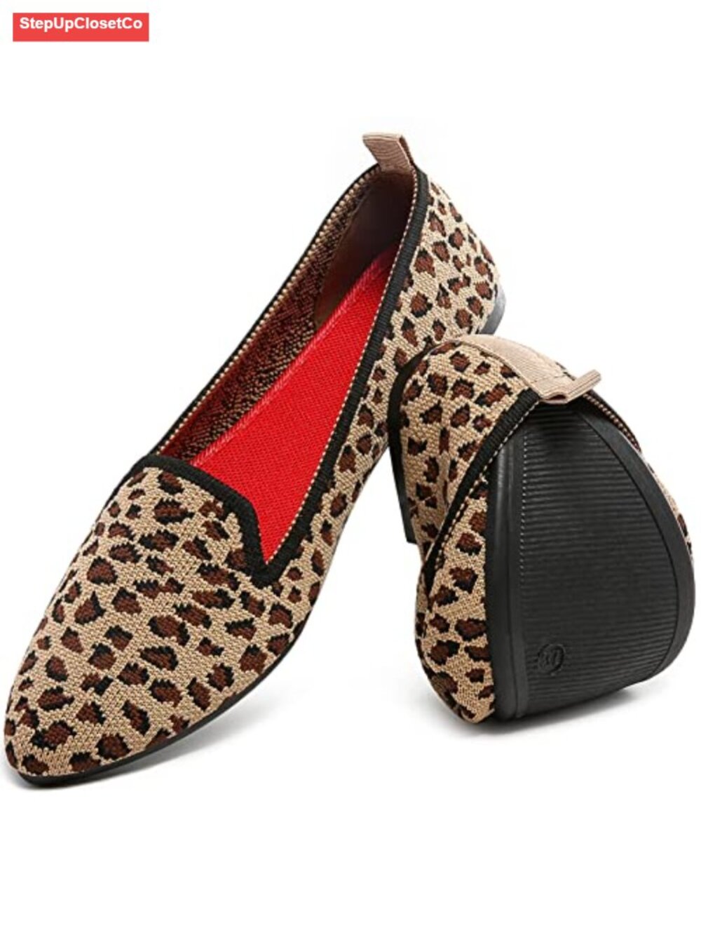 Women's Pointed Toe Ballet Flats Stretchy Mesh Comfortable Dressy Shoes